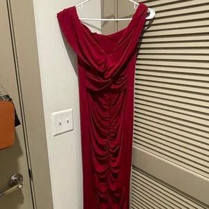 Front cross long dresses